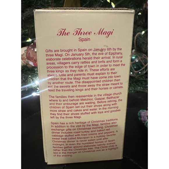 Vintage 1995 The International Santa Claus Collection The Three Magi Spain EUC - Picture 8 of 8